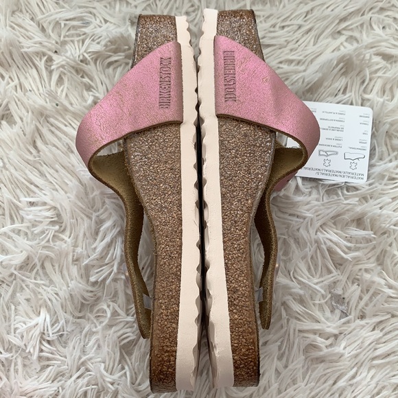 NWB Birkenstock Gizeh sandals in washed metallic pink - Picture 11 of 11